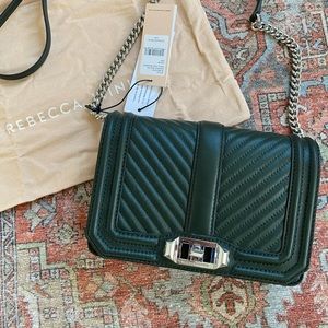 Rebecca Minkoff Chevron Quilted Small Love Crossbody Bag
